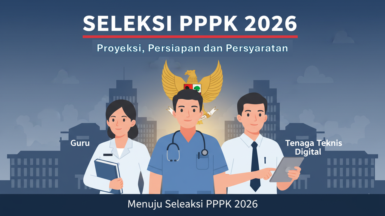 seleksi Calon Pegawai Negeri Sipil (CPNS) dan Pegawai Pemerintah dengan Perjanjian Kerja (PPPK), Tahun 2026. Jangan sampai ketinggalan !!